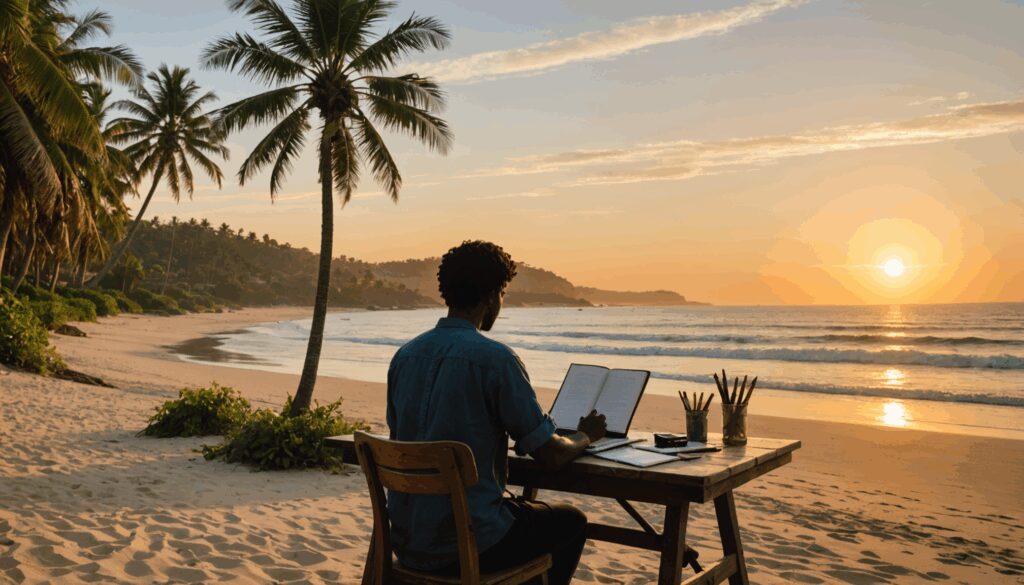 Surmonter le syndrome de la page blanche en vacances : comment raviver sa créativité après une phase intense