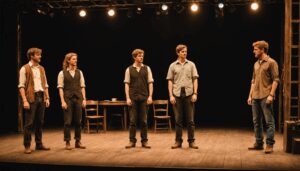 un groupe de théâtre de rétablissement montre son soutien à travers des performances inspirées du cinéma