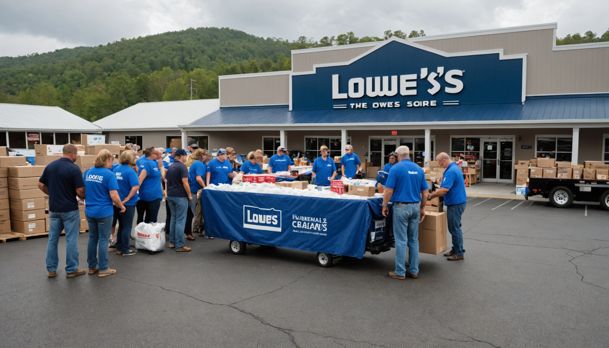 lowe's intensifie son soutien aux victimes de l'ouragan helene dans l'ouest de la caroline du nord, en fournissant une aide précieuse et des ressources essentielles pour accélérer la reprise des communautés touchées.